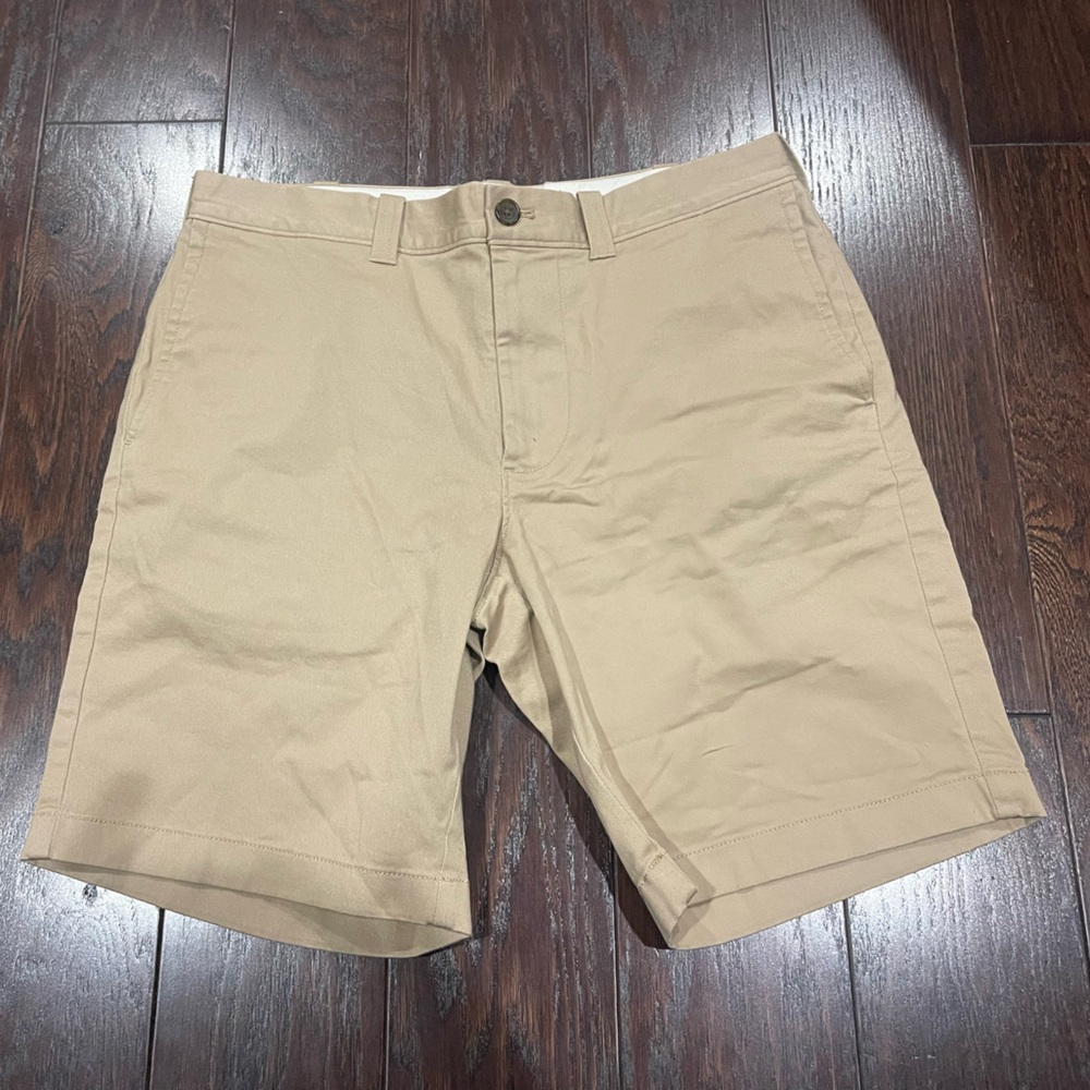J.Crew Mercantile Flex Chino Shorts Men's Size 30 Khaki Casual Pockets